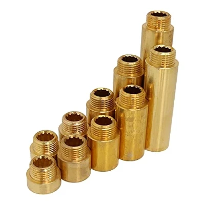 Image of Tap Connection 1/2 Brass Connector Extension Fitting Thread