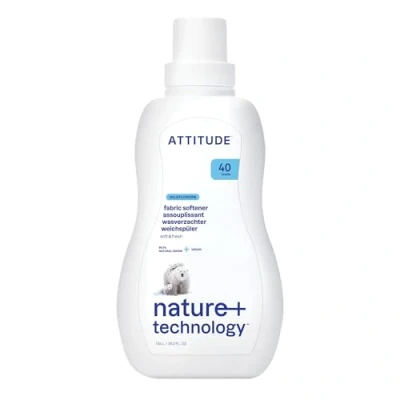 Image of ATTITUDE Laundry Fabric Softener Liquid, Vegan and Naturally Derived Detergent, Plant Based, HE Washing Machine Compatible, Wildflowers, 40 Loads, 1 Liter