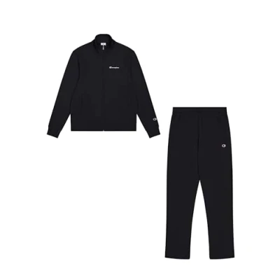 Image of Champion FULL ZIP Interlock SET Tracksuit, Men&#039;s, Size: XL, Black