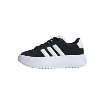 Image of adidas Originals Grand Court Platform Trainers, Women&#039;s, Size: 6, black white Leather
