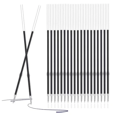Image of Blue Reception Pen Ink Refills, Medium Nib, Ballpoint Refills for Desk Stand Pens (10)
