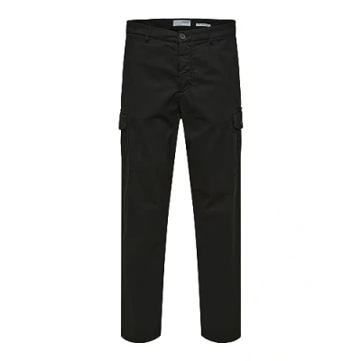 Image of SELECTED HOMME Men&#039;s Slhslimtapered Wick 172 Cargo W Noos Pants, Black, 33 W/34 L
