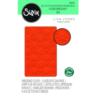 Image of Sizzix Multi Level Folder Mini Mosaic by Lisa Jones 666137 Dimensional Embossing for Cardmaking, Home Décor, Journaling, Scrapbooking &amp; More, None, One Size
