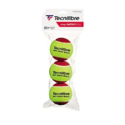 Image of Tecnifibre My New Ball Tennis Balls (Pack of 3) (Stage 3 Red)