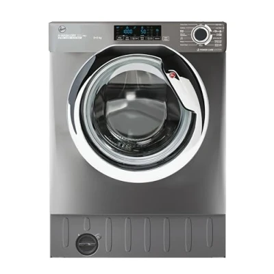 Image of Hoover HBDOS695TAMCRE80 Integrated Washer Dryer, 9/5kg Load, 1600RPM, Anthracite &amp; Chrome A/D Rated