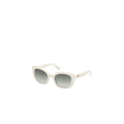 Image of Guess Woman GU00196 21P Sunglasses Injected White Green Squared Normal