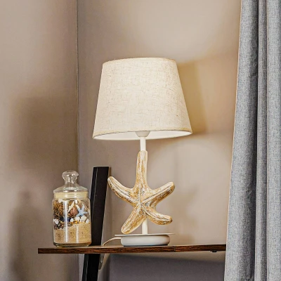 Image of Stellina Starfish Table Lamp With Round Tapered Shade, E27