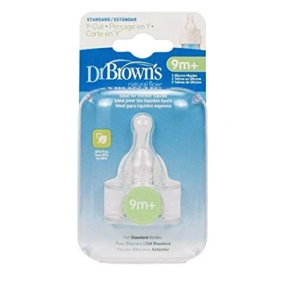 Image of Dr. Brown&#039;S 4 Pack Natural Flow Y Cut Standard Nipple
