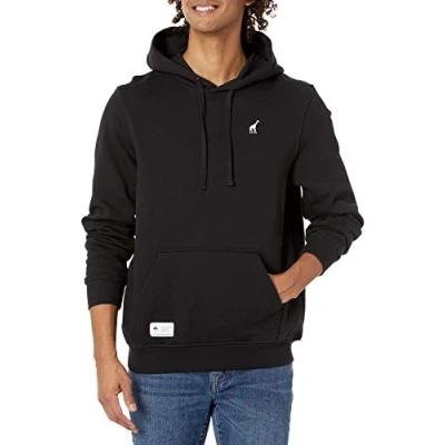 Image of LRG Men&#039;s Hooded Pullover Sweatshirt with Logo, Black, Large