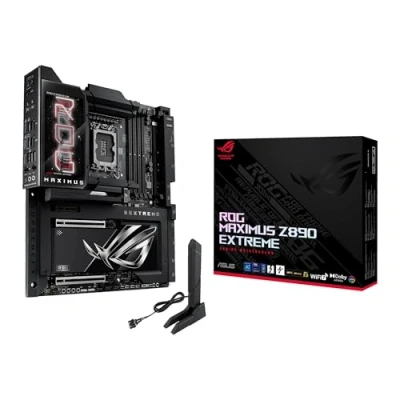 Image of ASUS Intel ROG Maximus Z890 Extreme E ATX motherboard, 24+2+1+2 power stages, DDR5 slots, PCIe 5.0 with full support for next gen GPUs, six M.2 WiFi 7, Thunderbolt 5 ports