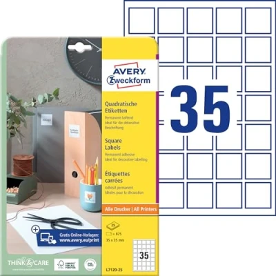 Image of Avery Zweckform L7120 25 QR Code Labels 35 x mm