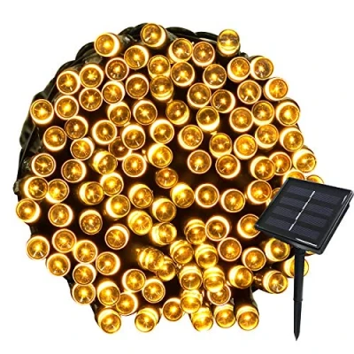 Image of Tuokay, Solar Garden Lights, Outdoor Fairy Waterproof 72ft 22m 200 LED 8 Twinkling Modes, Decorative Lighting String Lights for Home, Gazebo, Patio, Lawn, Wedding Ornament (Warm White)