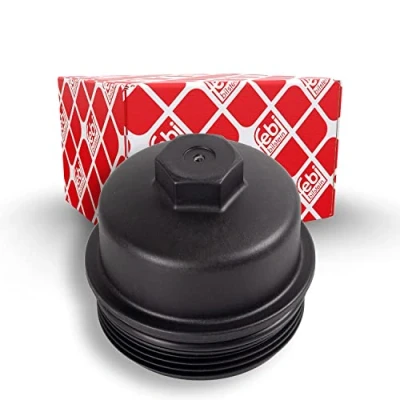 Image of 055353325, 055593189, 0650170, 5650963, 650170 Cover, oil filter housing FEBI BILSTEIN 172896 75mm with seal ring VAUXHALL: Astra Mk6, Corsa Mk3