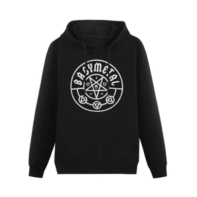 Image of Lahe Babymetal Pentagram Mens Hoody With kangaroo Pocket Sweatershirt, Hoodie Size XXL Black