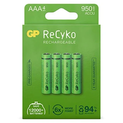 Image of GP ReCyko+ 2900434280001 AAA Micro Battery Pack of 4