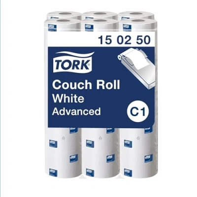 Image of Tork Perforated Couch Roll White C1, Advanced, 2 ply, 9 x 54.5m, 150250