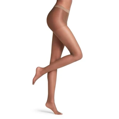 Image of FALKE Women&#039;s Invisible Deluxe 8 DEN W Ti Ultra Sheer Plain 1 Pair Tights, Brown Espresso 5188 O, S