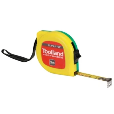 Image of TOOLLAND WM38300 Tape Measure with Clip and Shut Off 3 m 13 mm 174480