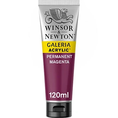 Image of Winsor &amp; Newton 120ml Galeria Acrylic Paint Permanent Magenta