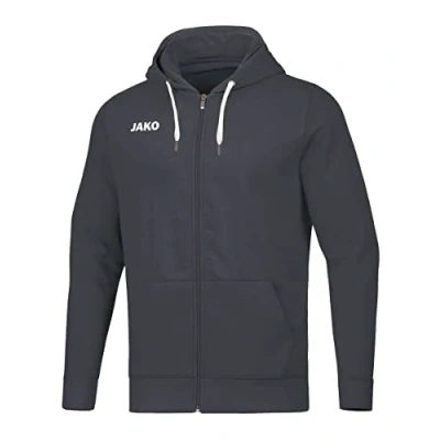 Image of JAKO Children&#039;s Base Hooded Jacket, Charcoal, 128