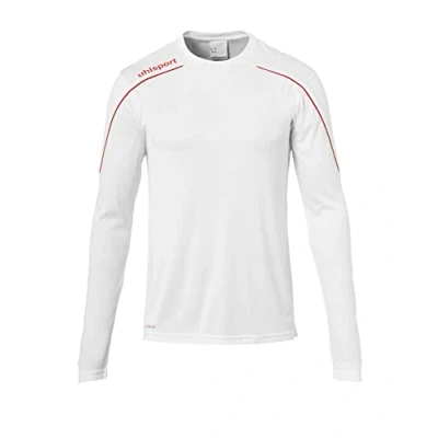 Image of Uhlsport Stream 22 Long Sleeve Jersey Junior, Dark Grey Melange/Black, Moisture Wicking Dry Tech Kids, Size 28/30