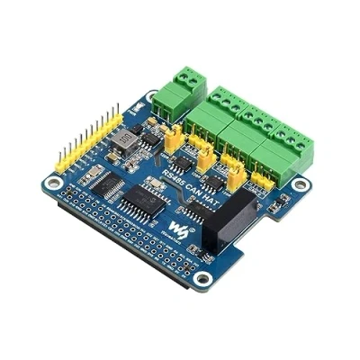 Image of Waveshare Isolated RS485 CAN HAT B Type For Raspberry Pi 2 Ch And 1 Multi Protections
