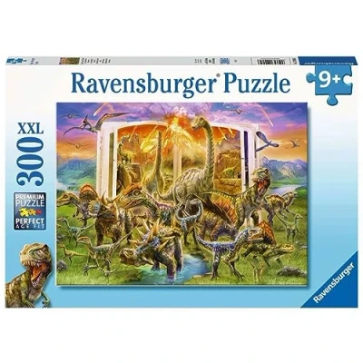Image of Ravensburger Dino Dictionary XXL 300 Piece Jigsaw Puzzle For Adults and Kids Age 9 Years Up