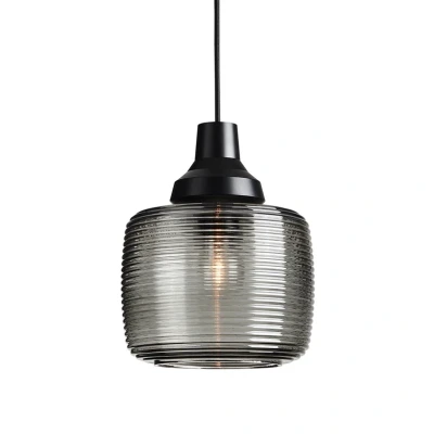 Image of DESIGN BY US New Wave Strip pendant light, smoke grey