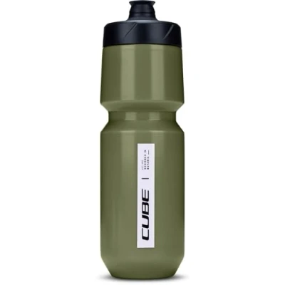 Image of Cube Icon Bottle Green, 0.75L / Bicycle Cycling Cycle Biking Bike Riding Ride Mountain MTB Road Water Liquid Storage Store Vessel Bidon Flask Canteen Sport Outdoor Exercise Drinking Drink Gym Accessory Fits HPP HPA Cage 750ml