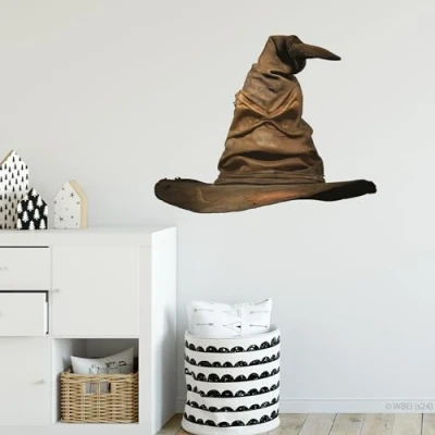 Image of Harry Potter Wall Sticker Sorting Hat Decal Wizarding World Art (60cm Width x 50cm Height)