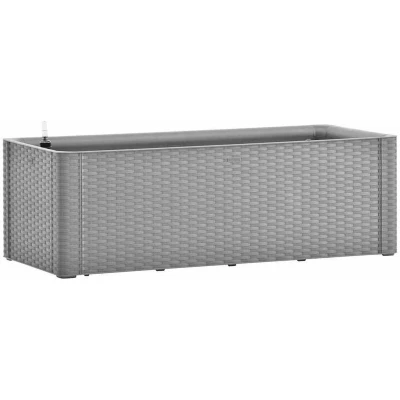 Image of vidaXL Garden Raised Bed with Self Watering System Grey 100x43x33 cm