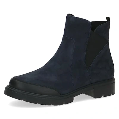 Image of CAPRICE Women&#039;s 9 25451 41 Half Length Boots, Ocean Suede, 6 UK