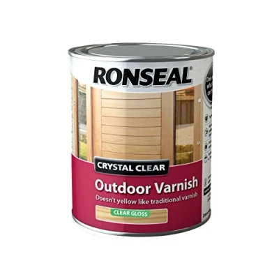 Image of Ronseal CCODVM25L 2.5 Litre Crystal Outdoor Matt Finish Varnish clear