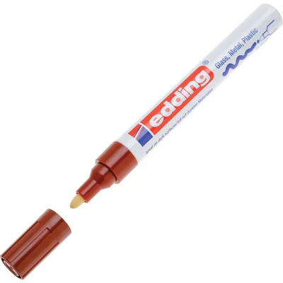 Image of EDDING 750 Paint Marker Brown Bullet Tip