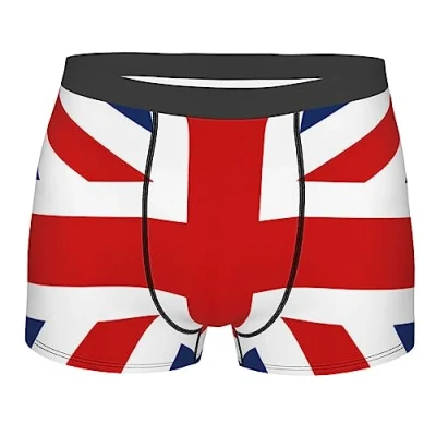 Image of British Flag Men&#039;s Underwear Breathable Boxer Briefs Stretch Trunks