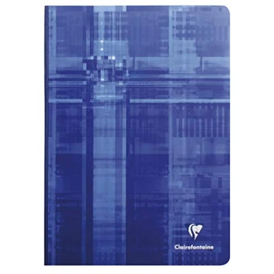 Image of Clairefontaine Ref 9162C Clothbound Notebook (144 Sheets) A4 Size, Squared Rulings, 90gsm Brushed Vellum Paper, Film Coated Card Cover Random Colour