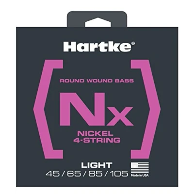 Image of Hartke HSBNX445 NX Nickel Bass Guitar Strings, Light 4 String
