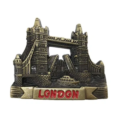 Image of 3D London UK Metal Refrigerator Magnet Travel Souvenirs Fridge Home and Kitchen Decoration Magnetic Sticker Collection