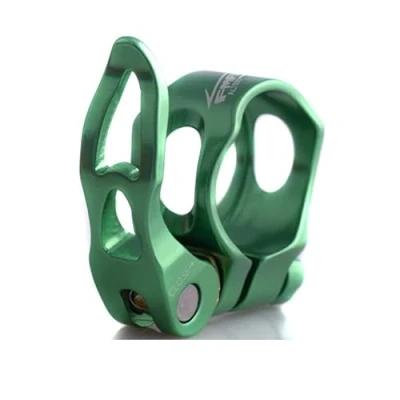 Image of Cycling Seat Clamps MTB Road Bicycle Seatpost Clamp Aluminum Alloy Quick Release Mountain Bike Lock Post Tube Clip 31.8mm 34.9mm Clamp(34.9mm Green)