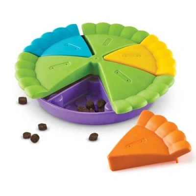 Image of Brightkins Slice O Pie Treat Puzzle for Dogs, Interactive Dog Toys Boredom, Stimulation Brain Game, Slow Feeder Bowl, Presents, Birthday Toy