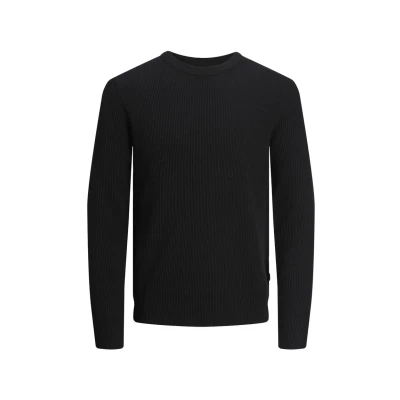 Image of Jack &amp; Jones Premium CREW NECK Jumper, Men&#039;s, Size: Small, Black