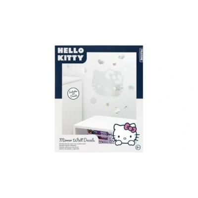 Image of Hello Kitty Officially Licensed Mirror Wall Decals Girls and Tweens Room Decor Accent Stickers Anime Cartoon Cat Gift Accessory Paladone