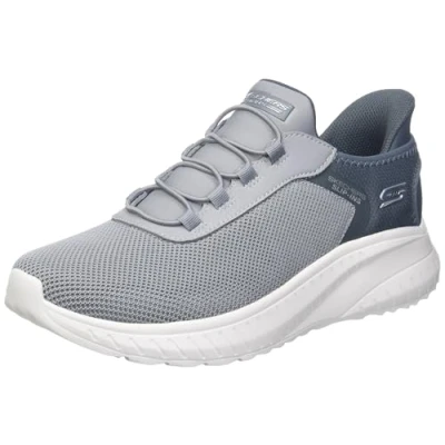 Image of Skechers Men&#039;s Squad Chaos Tough Walk Hands Free Slip ins Sneaker, Gray, 11 UK