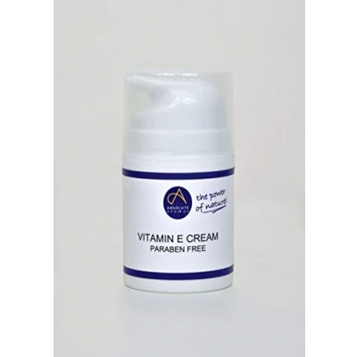 Image of Absolute Aromas Vitamin E Cream Unscented Base Cream, Free from Parabens and Sulphates Moisturising for Face, Body Scars (50g)