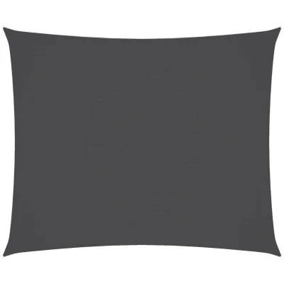 Image of vidaXL Sunshade Sail Oxford Fabric Rectangular 5x6 m Anthracite