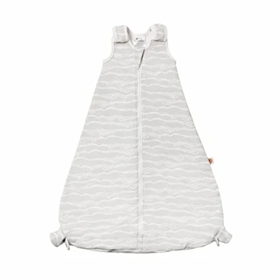 Image of Ergobaby On The Move Baby Sleeping Bag 18 36 Month with Feet and Car Seat Belt Slot TOG 1.0, Silver Waves