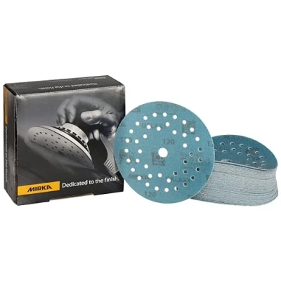 Image of Mirka Galaxy Epoxy Sandpaper 125 mm Hook &amp; loop Grit 120 for Sanding Resin, Wood, Epoxy, Rivertable / 50 Pcs Discs
