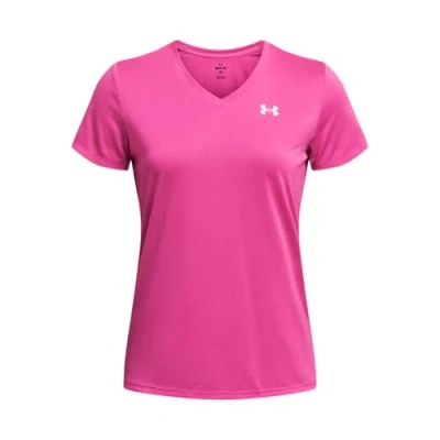 Image of Under Armour Womens Tech SSV Solid Short Sleeve Sports Top for Women, V Neck Women&#039;s T Shirt, Lightweight XS