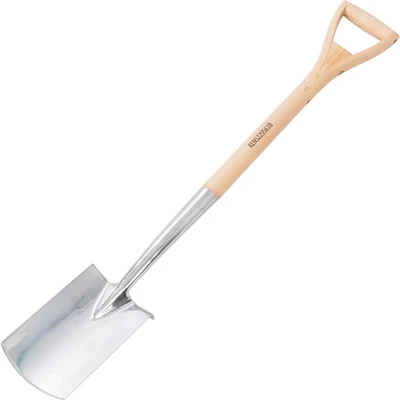 Image of Kennedy Stainless Steel Border Spade with Ash Wood Handle 990x140x55mm