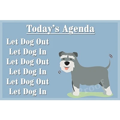 Image of Schnauzer Dog Funny Fridge Magnet Perfect Birthday or Christmas Gift